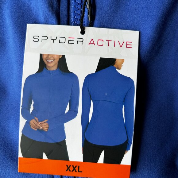 Spyder Women's Yoga Jacket Blue Size 2XL - Picture 7 of 9